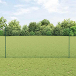 Tvora su stulpais Žalia 1,5 x 50 m Plienas ir PVC