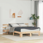 Lova Lovos rėmas Ruda 150 x 200 cm Kietos pu&scaron;ies mediena