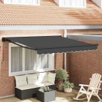 I&scaron;traukiama markizė Antracitas 350x250 cm audinys 3330221