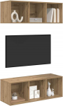 TV staliukas TV spintelių komplektas 2 pcs Amatininkų ąžuolas