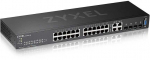 &Scaron;akotuvas Zyxel GS2220-28 - Komutatorius - valdomas - 24 x 10/100/1000 + 4 x Kombi-Gigabit-SFP - Rack montierbar