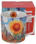 DUO Porcelianinis puodelis 400ml, Saulėgrąža