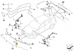 Originalus BMW F10 LCI F11 LCI elektrinis priekinis laidynas 61129291093