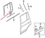 OEM LAND ROVER RANGE ROVER L322 KAI&Scaron;TIS KAIRĖS GALINĖS DURYS REVEAL MOLDING LR024148 ORIGINALUS