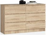 Bufetas Akord 6 stalčių Dąb Sonoma 120x40x77