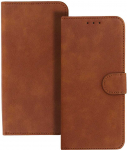 Topt Dėklas BOOK COMMON Universali (Dydis S) skirtas Apple iPhone 12/13/Samsung S6/A5 2016/Xcover 4/S22/Huawei P8 2017 rudos spalvos