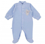 EWA 931030 NEWBORN Romper Veliūras Mėlynas 68