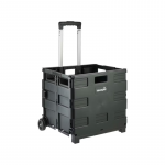 Keeeper Sulankstomas pirkinių vežimėlis, kurio keliamoji galia iki 35 kg, Olli 65L, 42x40,5x38cm, juodas