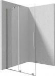 Walk-in stumdoma du&scaron;o sienelė Deante Prizma, Brushed steel, 140x195 cm
