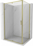 Gold Du&scaron;o kabina Mexen Exo, varstomos durys, 150 x 85 cm, transparent/auksinis