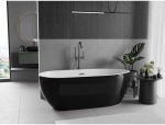 Vonia Mexen Eos, 170 x 75 cm, Baltas/Juodas + Gun metal persipylimas