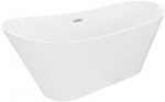 Vonia Mexen Dora, 170 x 75 cm, Baltas + Brushed nickel persipylimas
