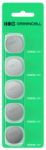 Green Cell Baterijas Žalias Cell Blister 5x Lithium Baterija CR2016