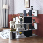 Bonideco Select Pastatoma lentyna 120x19,5x109cm., baltos/juodos spalvos