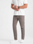 Men's tailored chino pants - dark beige V5 OM-PACP-0151