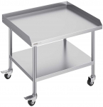 Nerūdijančio plieno darbo stalas 76.2 x 91.4 cm su ratukais, komercinis maisto ruo&scaron;imo stalas, virtuvės stalas, restoranų įrangai