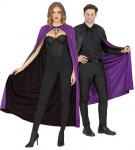 Widmann Dvipusis apsiaustas, juodos ir violetinės spalvos, 130 cm.