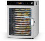 Sukamasis maisto džiovintuvas 12 padėklų, 800W, nerūdijančio plieno, vaisių, daržovių, mėsos džiovyklė, reguliuojama temperatūra, laikmatis