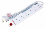 &bdquo;Microconnect MC-UKSURGESTRIP6-5M&ldquo;, 5 m, skirtas naudoti viduje, G tipas (BS 1363), G tipas, kampinis, 1,25 mm&sup2;