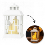 Eu Sandelis LED dekoratyvinis žibintas su žvakių imitacija 12 x 23 cm - LAMP54WZ3