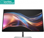 Hewlett Packard (HP) RENEW Sidabrinis HP 727pu Series 7 Pro QHD Charging Monitorius - 27" 2560x1440 QHD 400-nit 120Hz AG, IPS Juodas HDR 400, USB-C(100W)/USB-C(15W)/HDMI/DisplayPort/DisplayPort-out, 5x USB-A, RJ-45 LAN, height adjustable/tilt/swivel/ ...