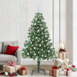 Kalėdų eglutė su 300 LED s stovu Žalia 210 cm PVC