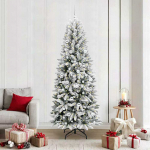 Dirbtinė Kalėdų eglutė su 300 LED s stovu Balta 210 cm
