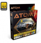 AMMO by MIG Jimenez AMMO MIG - ATOM Akrilinių dažų rinkinys Metallic, 20702
