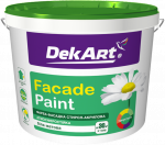 Akriliniai dažai fasadui DekART, balti matiniai,, 4kg