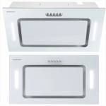 52cm Baltas gartraukis, montuojamas po spintele, su LED ap&scaron;vietimu, efektyvi virtuvės ventiliacija