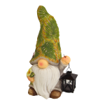 Besk Dārza dekors Rūķis ar laternu 21x19x41cm