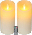 Bonideco LED žvakės su laikmačiu, rinkinyje 2, 24,5 cm