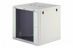 Spinta Digitus Spinta jungiama į tinklą wisząca jednosekcyjna Dynamic 19" 12U, 600x600, drzwi szyba, pilka, niezmontowana, 60kg