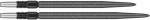 42 mm metalinės adatėlės Target Swiss Points SLK, juodos