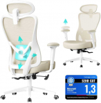 Songmics Ergonominė biuro kėdė su reguliuojama atrama