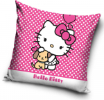 Užvalkalas dekoracyjna 40x40 Hello Kitty rožinė welwetowa 12 Carbotex