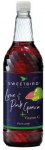Syrup with added vitamin C for iced drinks Sweetbird Fusions+ Lime and Rožinė Guava, 1 l