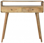 Artisan Furniture Lenktas Ąžuolo konsolinis staliukas