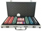 EXTRALINK Rinkinys DO POKERA 300 ŻETON&Oacute;W 2 TALIE KOŚCI WALIZKA