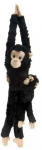 Wild Republic - Plush Toy Hanging Monkeys Chimpanzee Monkey With Baby (808137)