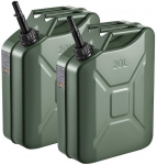 Vevor Metalinė kuro talpa 20 L su snapu