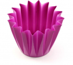 Dekoratyvinis gėlių vazonas D14cm H14cm violetinis