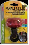 Galinis žibintas dvirač. Lampa raudonas
