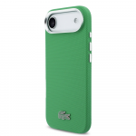 Lacoste Iconic Petit Pique Metal Logo MagSafe dėklas skirtas iPhone Air Žalias