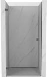 Du&scaron;o durys Mexen Lunar-B, kairė, 80 cm, transparent/gun metal