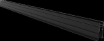 KING Įleidžiamas magnetinis bėgelis, juodas R20-4 1000mm