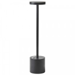 Lampa stołowa Beliani Bezprzewodowa lampa stołowa LED LIZANDRO ze ściemniaczem Metal Juodas