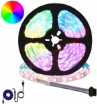 LED juosta 2 pcs Juoda ir permatoma 5100 mm Varis ir plastikas