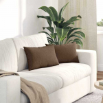 Sofa Pagalvės 2 pcs Ruda 50 x 30 cm audinys