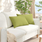 Sofa Pagalvės 2 pcs &Scaron;viesiai žalia 60 x 40 cm audinys